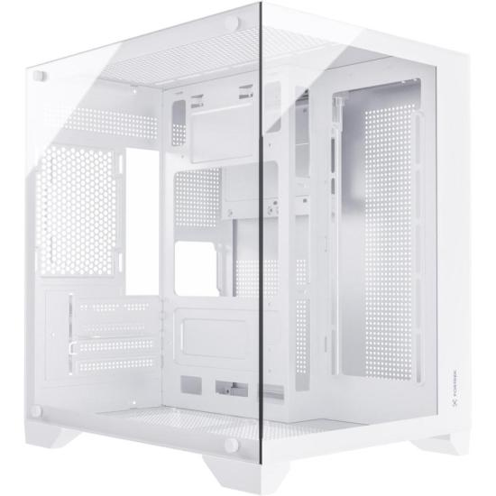 Gabinete Gamer Fortrek Clarity Branco Lateral Vidro - 1