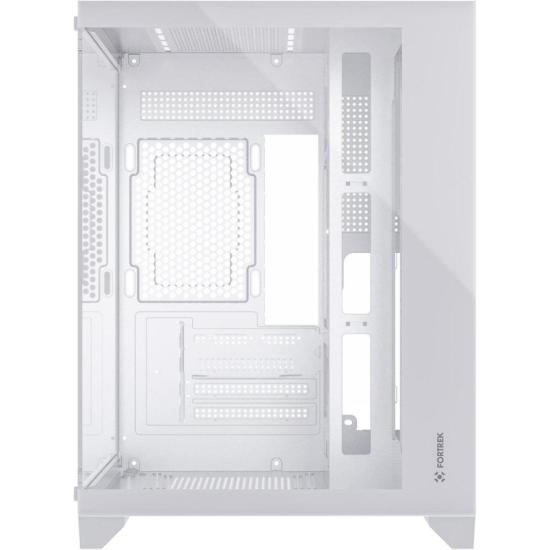 Gabinete Gamer Fortrek Clarity Branco Lateral Vidro - 2