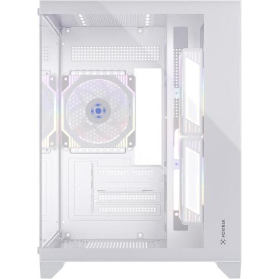 Gabinete Gamer Fortrek Clarity Branco Lateral Vidro - 3