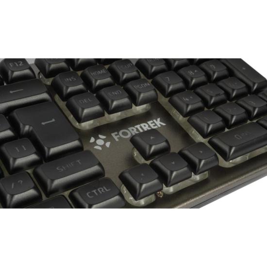 Kit Teclado e Mouse Gamer Fortrek Ranger Rainbow RGB Grafite - 11