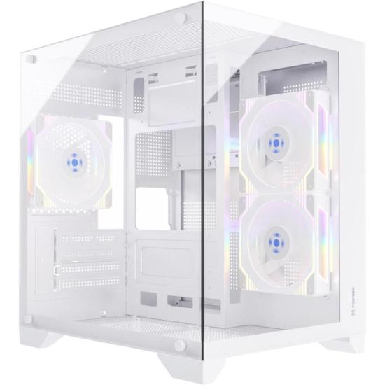 Gabinete Gamer Fortrek Clarity Branco Lateral Vidro - 5