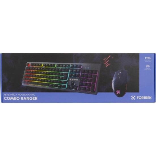 Kit Teclado e Mouse Gamer Fortrek Ranger Rainbow RGB Grafite - 13
