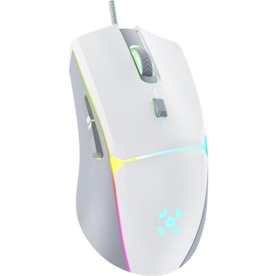 Mouse Gamer Fortrek Crusader 12800Dpi Branco - 3