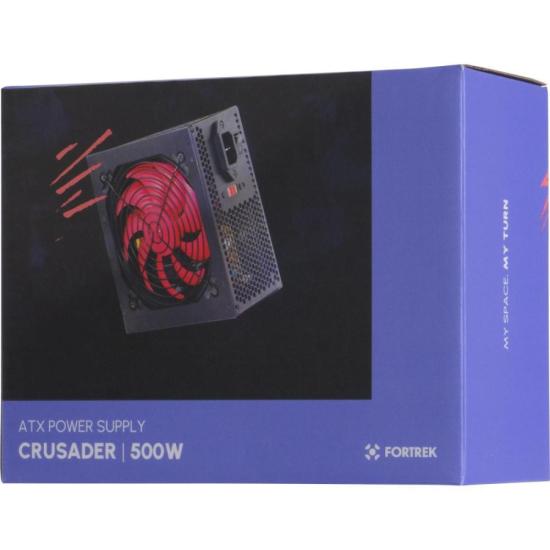 Fonte Gamer ATX Fortrek Crusader 500W Preta - 9