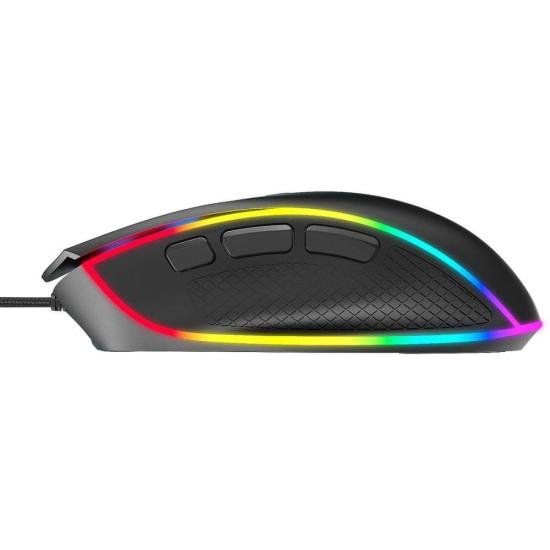 Mouse Gamer Fortrek Cruiser New Edition 12000 Dpi RGB Preto - 2