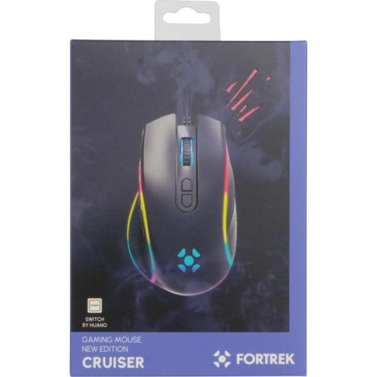 Mouse Gamer Fortrek Cruiser New Edition 12000 Dpi RGB Preto - 3