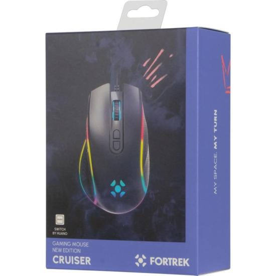 Mouse Gamer Fortrek Cruiser New Edition 12000 Dpi RGB Preto - 5