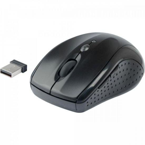 Mouse Sem Fio C3Tech M-W012BK Preto - 1