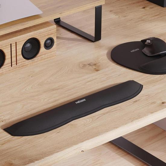 Apoio Ergonômico Para Digitação Preto Reliza - 3