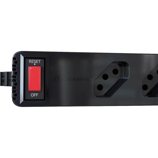 Filtro de Linha Com Proteção DPS 3P Energia 5 Clamper Preto - 2