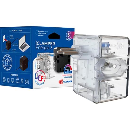 Filtro Contra Surtos DPS 3P Energia 3 Clamper Transparente - 5