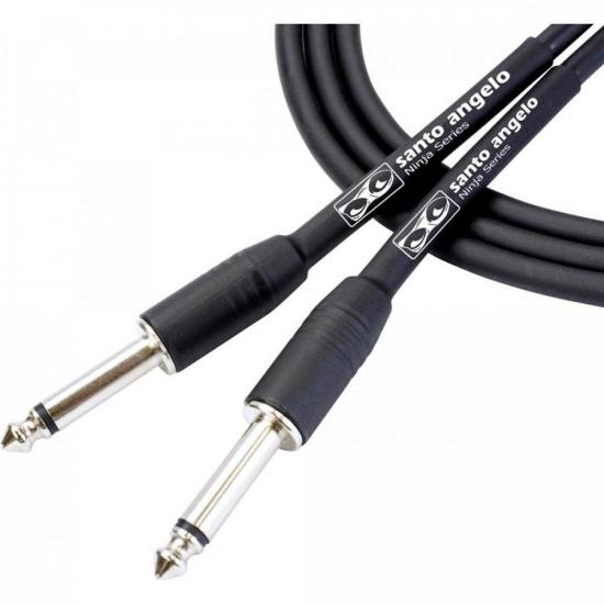 Cabo Para Guitarra 4,57m Ninja Preto Santo Angelo - 1