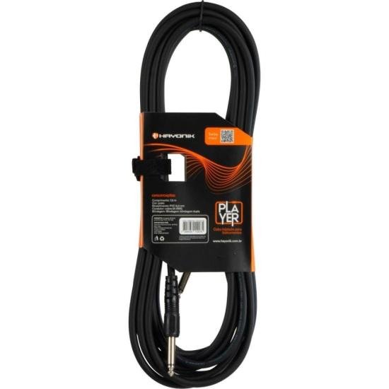 Cabo Para Instrumentos Player P10 Injetado 7m Preto Hayonik - 1