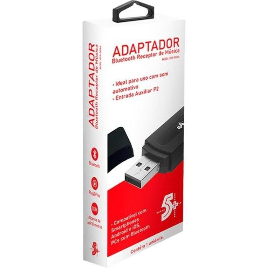 Adaptador Bluetooth Com Cabo P2 5+ - 3