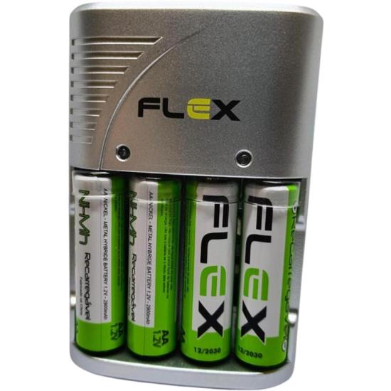 Carregador de Pilhas AA/AAA/9V FXC164P Bivolt Flex - 1