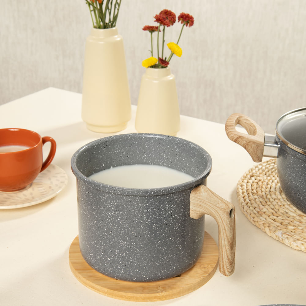 Leiteira 1,9L Cerâmica Marble Edition Cinza Escuro Oster - 2