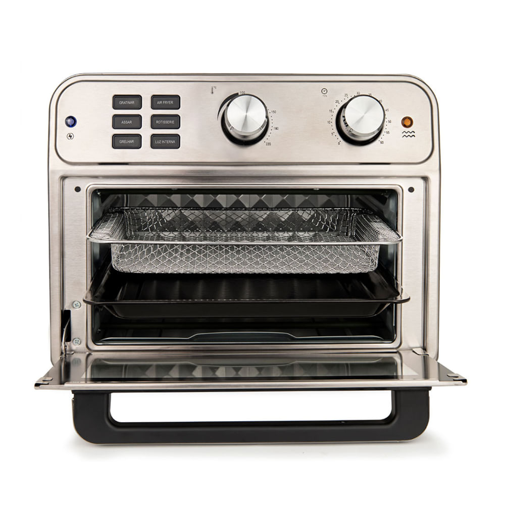 Fritadeira Oven Fryer Rotisserie 25L Prata Neuhaus - 1