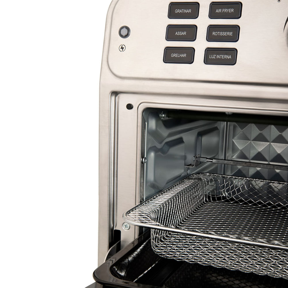 Fritadeira Oven Fryer Rotisserie 25L Prata Neuhaus - 5