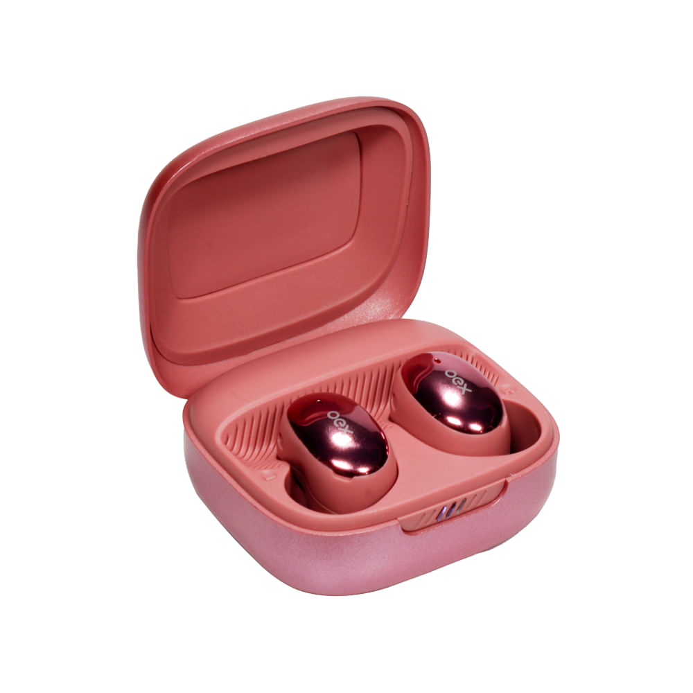 Fone Bud Rosa Metálico OEX - 1
