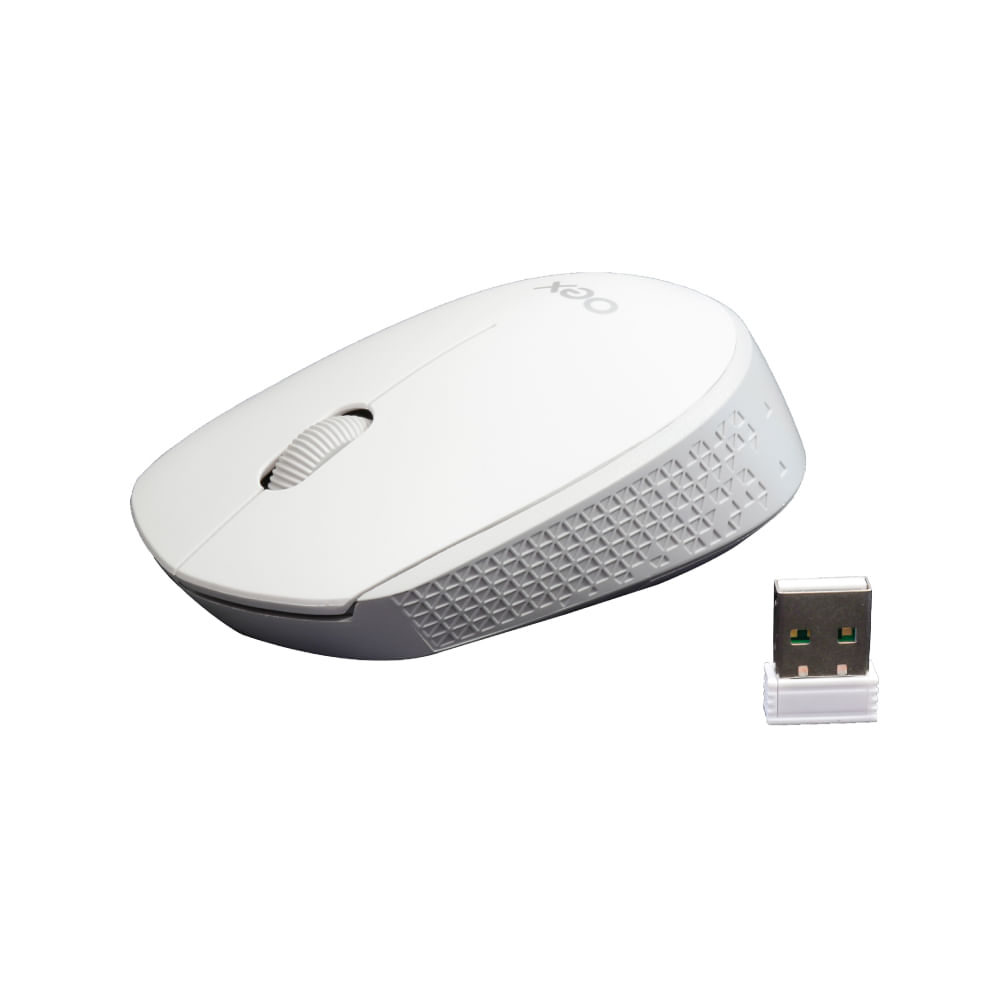 Mouse Cozy Duo Branco OEX - 1