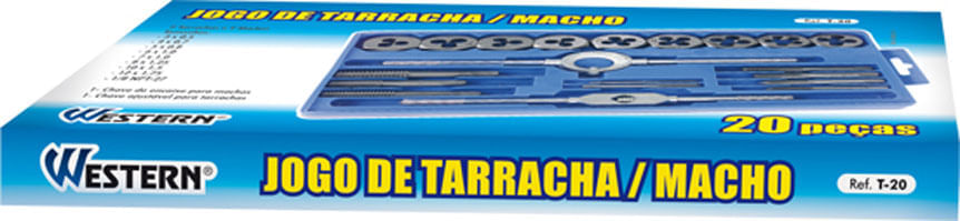 Tarraxa Macho 20 Peças - 1