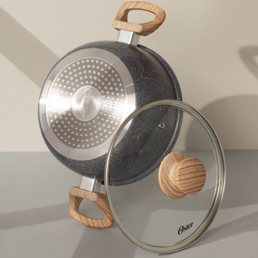 Conjunto Panelas 5 Peças Cerâmica Dark Grey Oster - 2