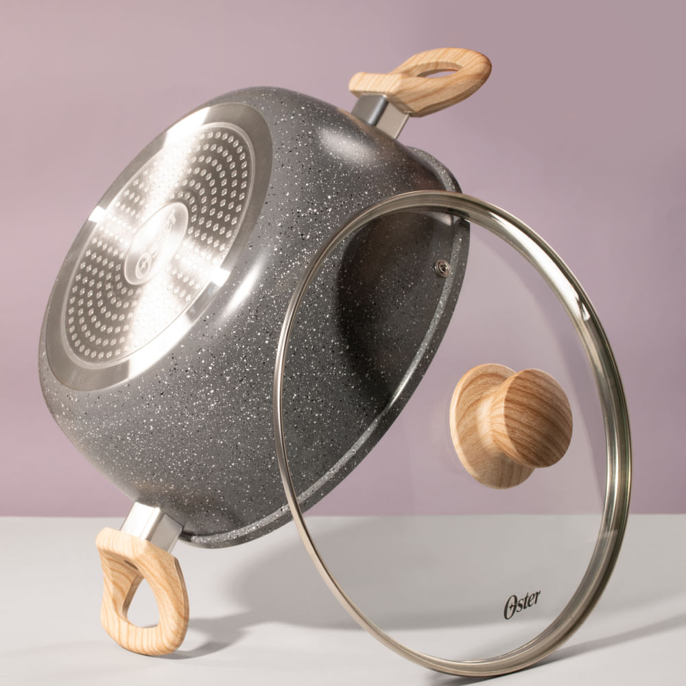 Caçarola 4,5L 24CM Marble Dark Grey Oster - 2