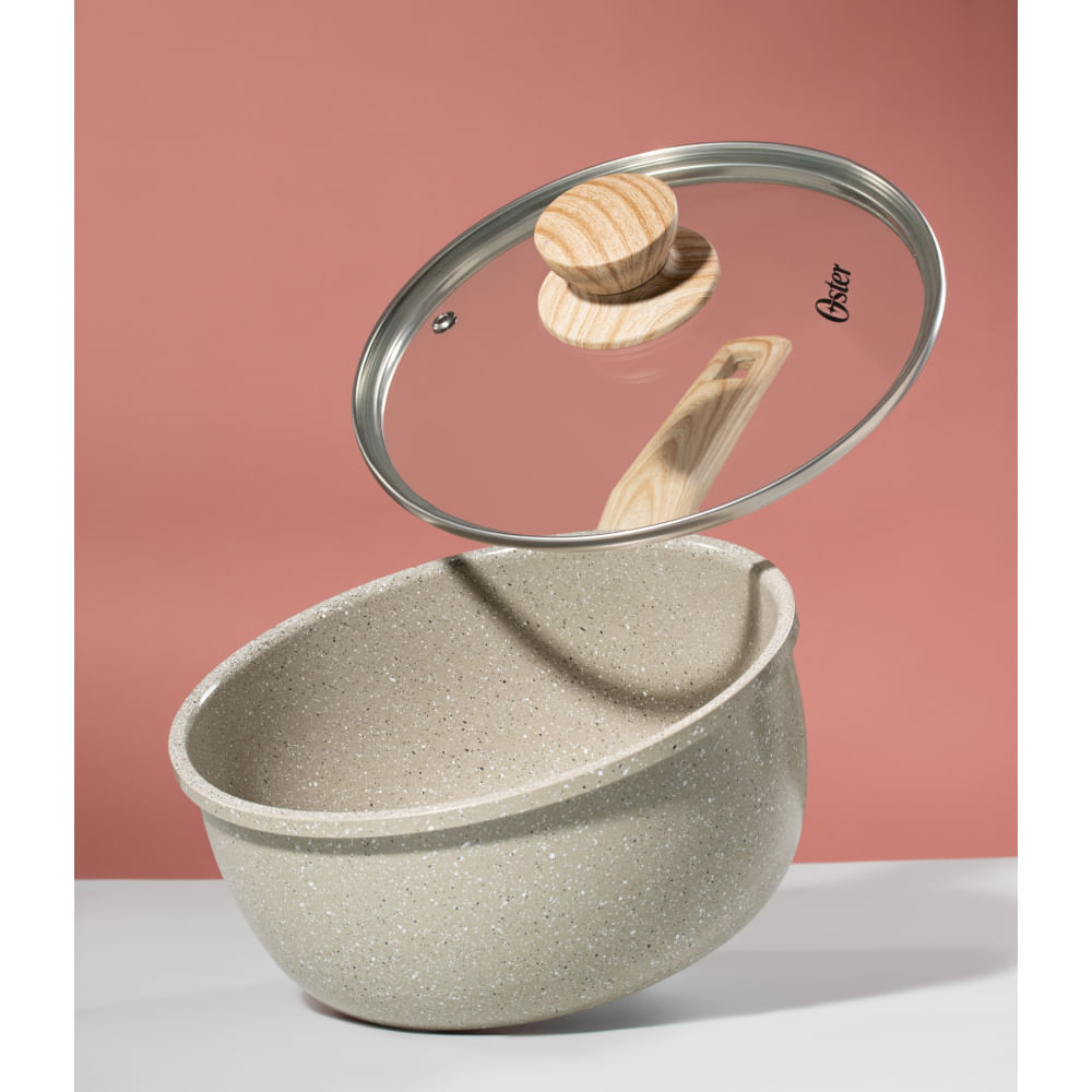 Panela 3L 20CM Marble Cinza Dust Oster - 1