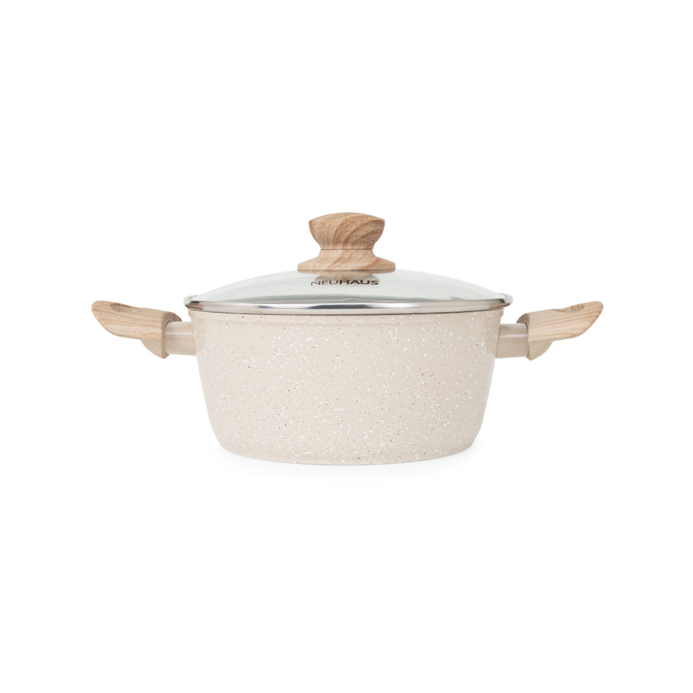 Conjunto Panelas 5 Peças Cerâmica Balança Digital Vanilla Neuhaus - 1