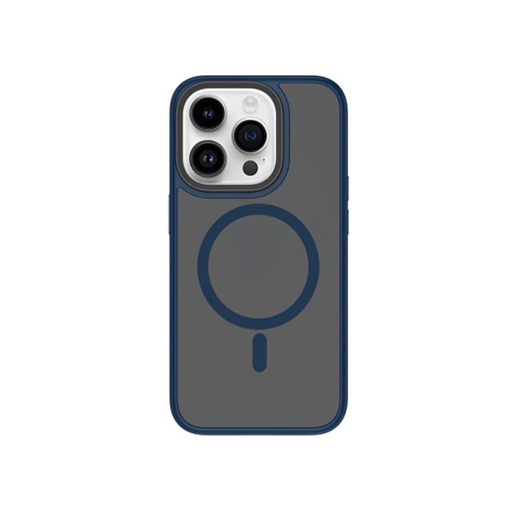 Capa Premium MagSafe para iPhone 15 Azul WIWU
