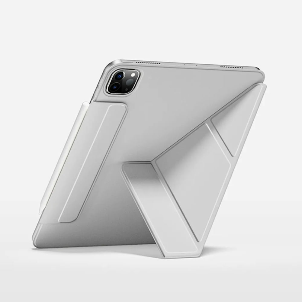 Capa Smart Folio WIWU iPad Air 11 2024 Cinza