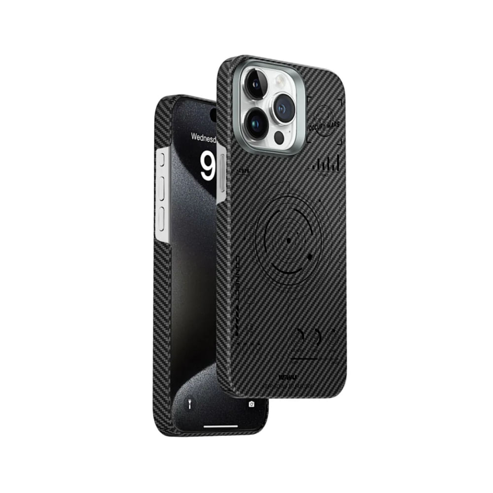 Capa Kevlar para iPhone 15 Pro Preta WIWU