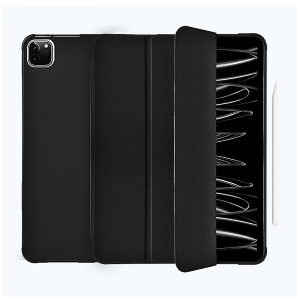 Capa Classic II Preta Wiwu para iPad 12.9 Polegadas
