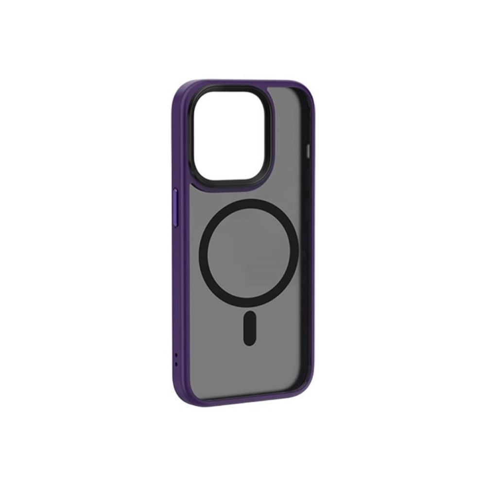 Capa Premium MagSafe iPhone 15 Pro Max Roxo WIWU