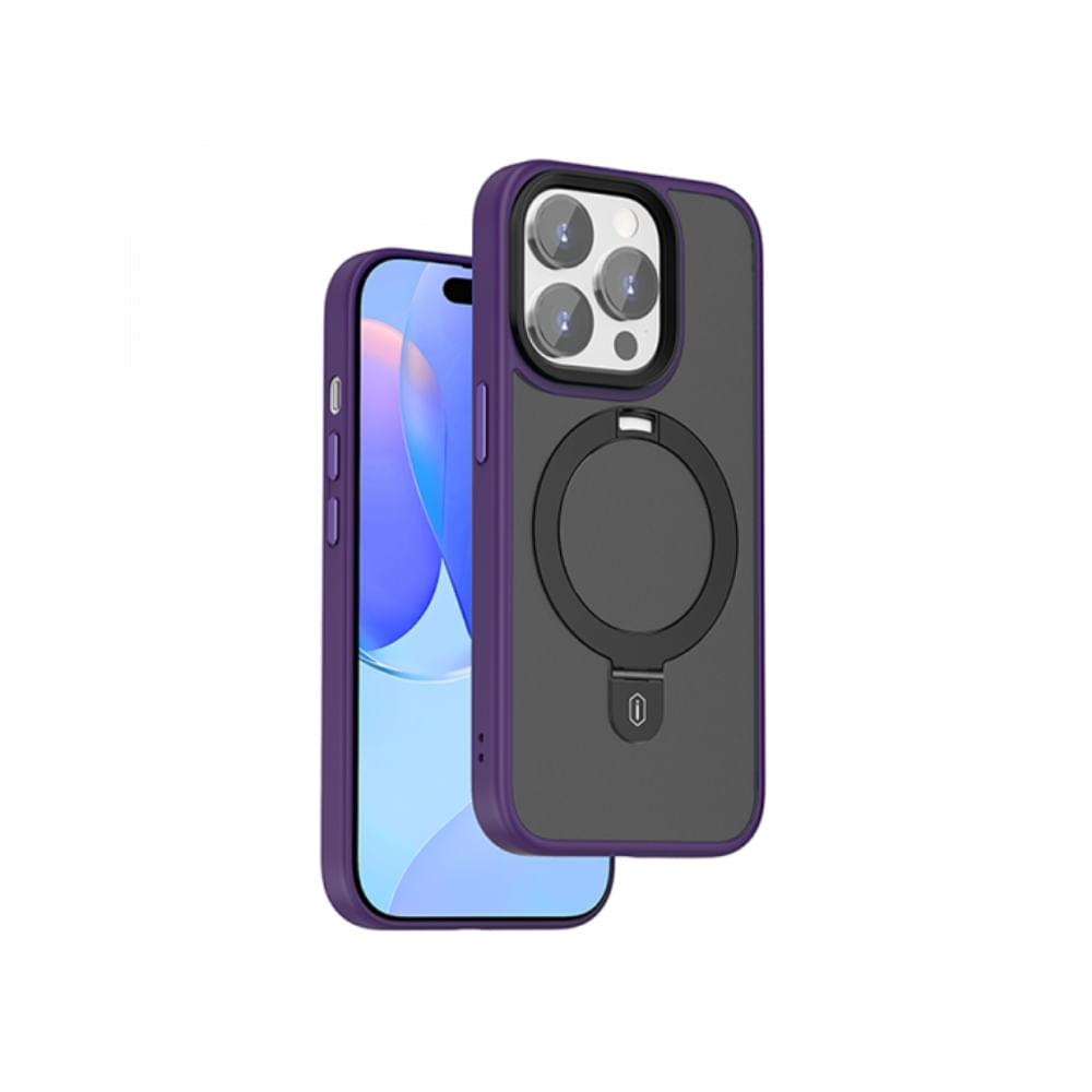 Capa Premium WIWU MagSafe iPhone 15 Pro Max Roxo