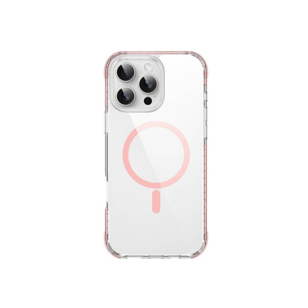 Capa WIWU Hybrid Ultra Para iPhone 16 Pro MagSafe Rosa
