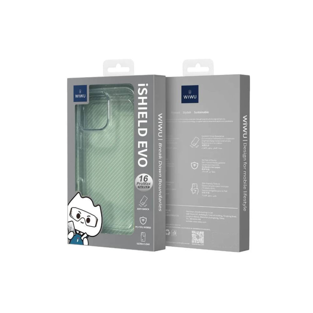 Capa Wiwu iShield Evo Transparente para iPhone 16 Pro