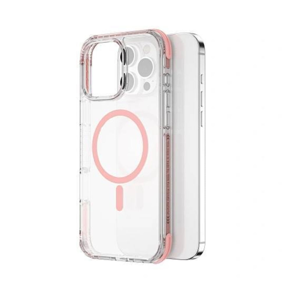 Capa Hybrid Ultra MagSafe Rosa Wiwu para iPhone 16