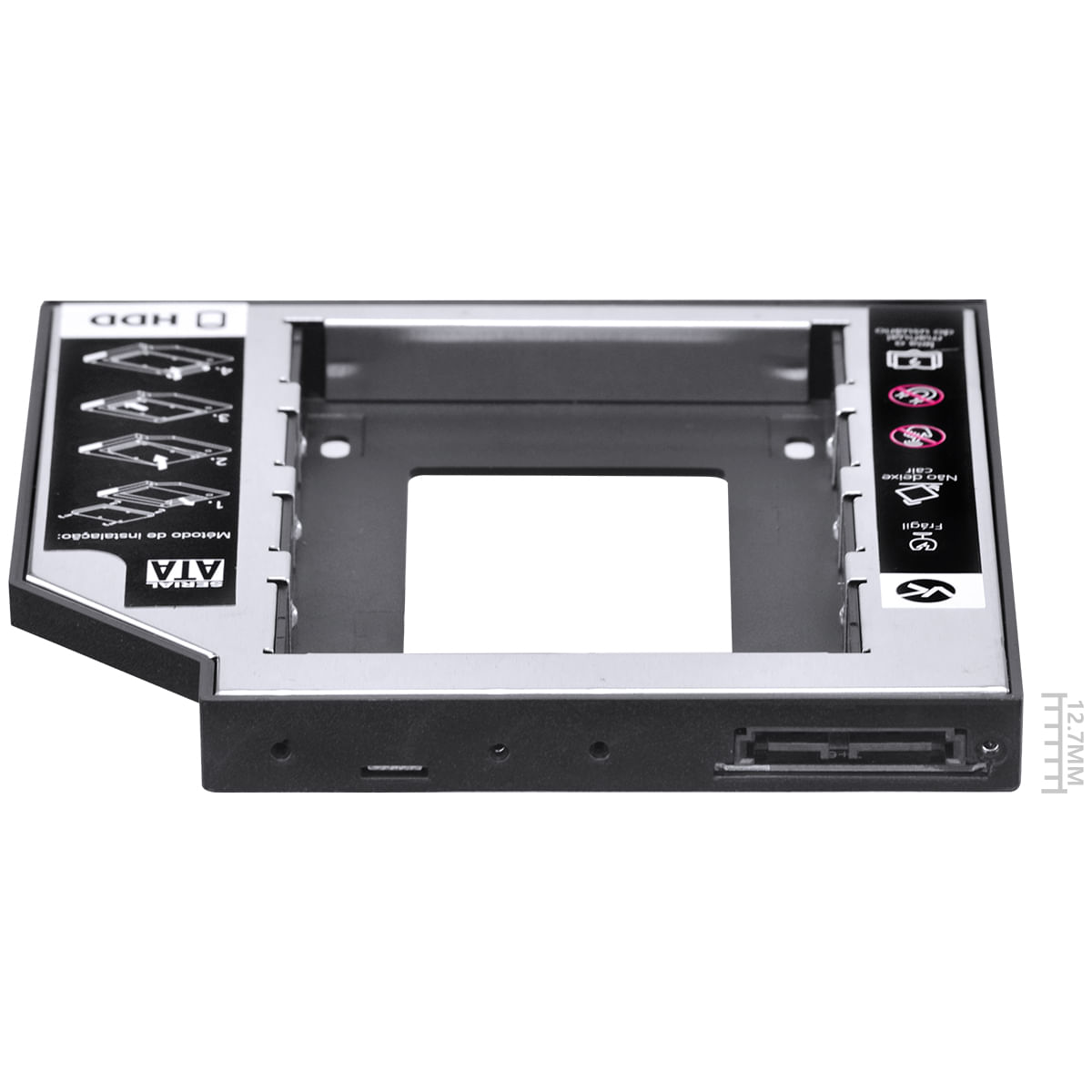Adaptador Caddy HD/SSD SATA 12.7mm Vinik - 3