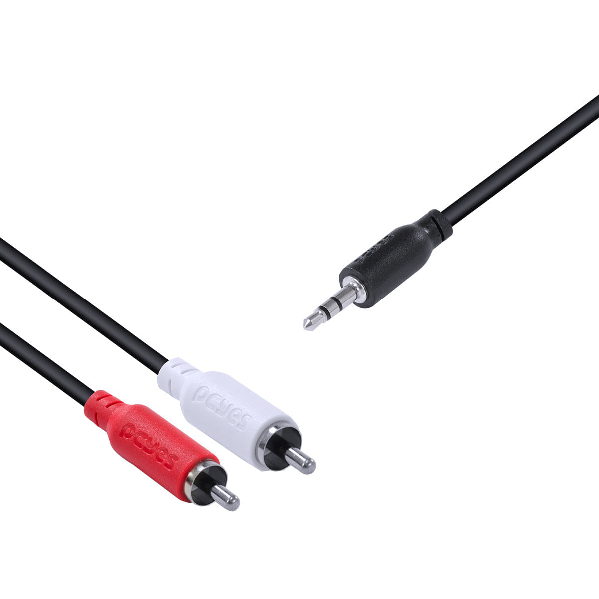 Cabo de Audio 2 RCA Macho P2 3.5mm 1 Metro PCYES - 2