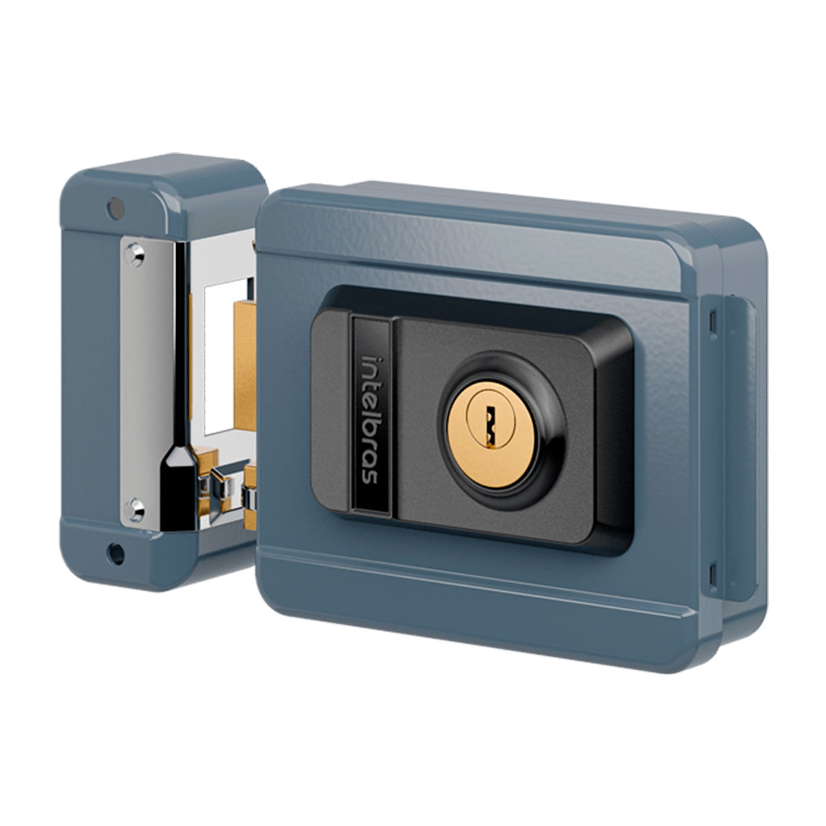 Fechadura Eletrica Sobrepor Cinza Intelbras FX1500 - 2