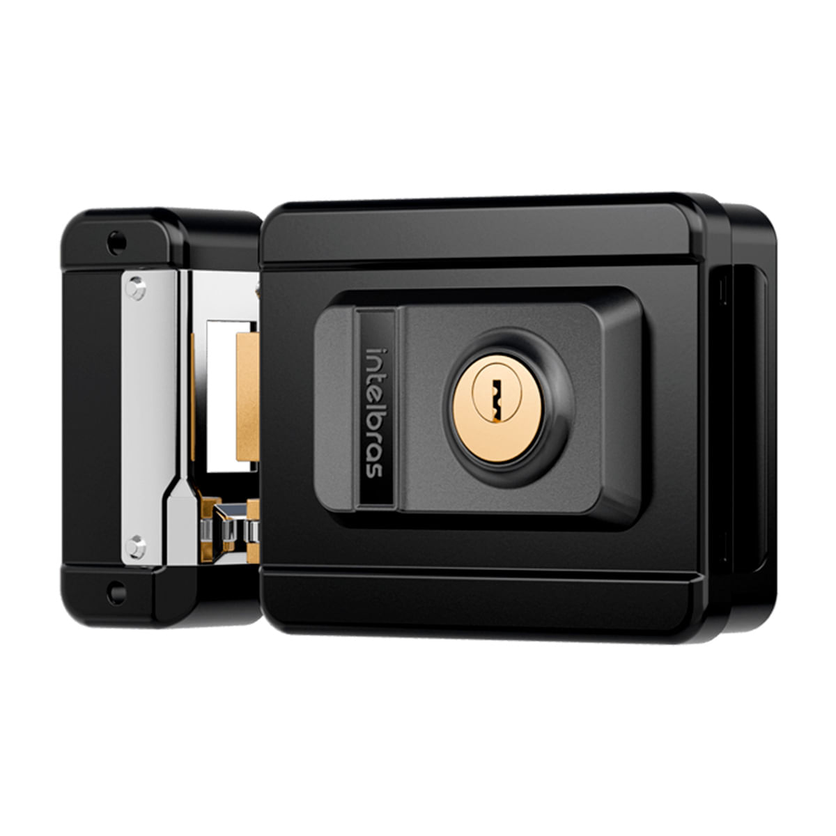 Fechadura Elétrica Sobrepor Preta FX1500 INTELBRAS - 2