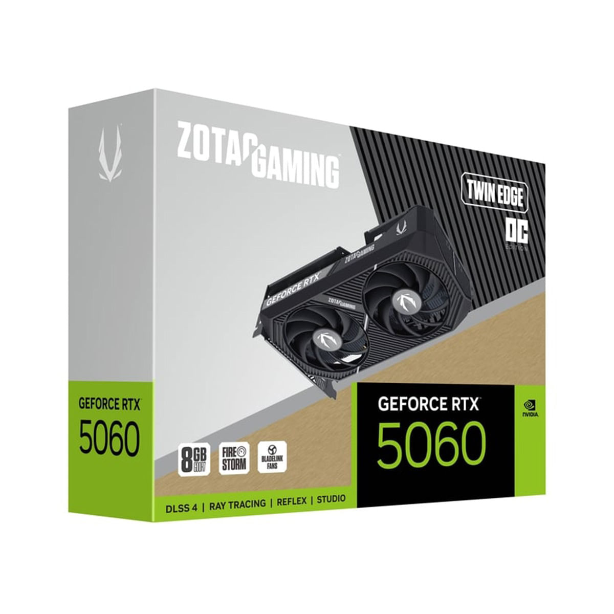 GPU Gaming GeForce RTX 5060 8GB GDDR7 Twin Edge Zotac - 6
