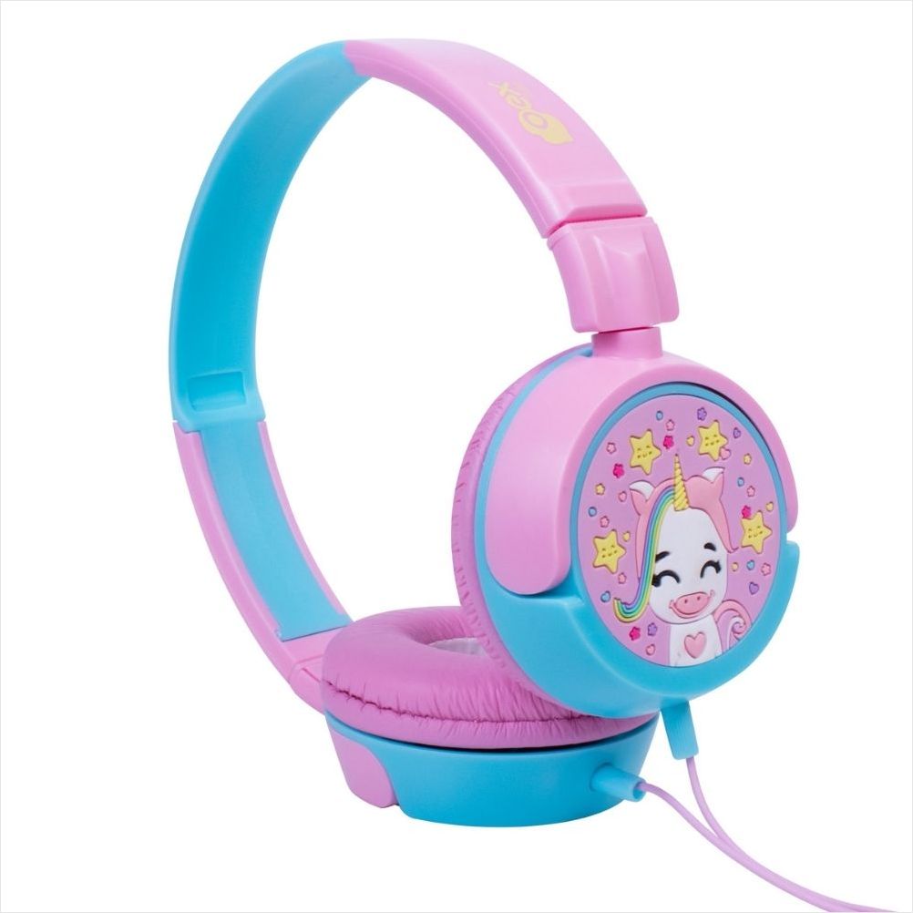 Fone De Ouvido Infantil Fones Giratorios Oex Kids Unicornio Hp304 - 85Db Rosa - 1