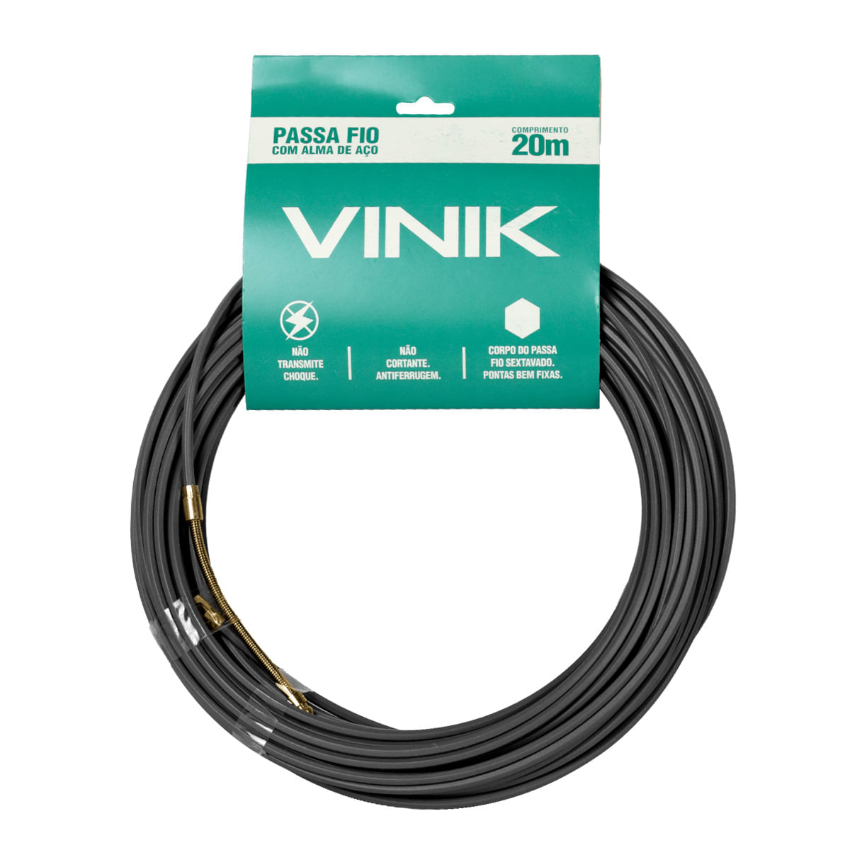 Passa Fio Alma de Aço 20m Cinza Conexão Vinik - 3