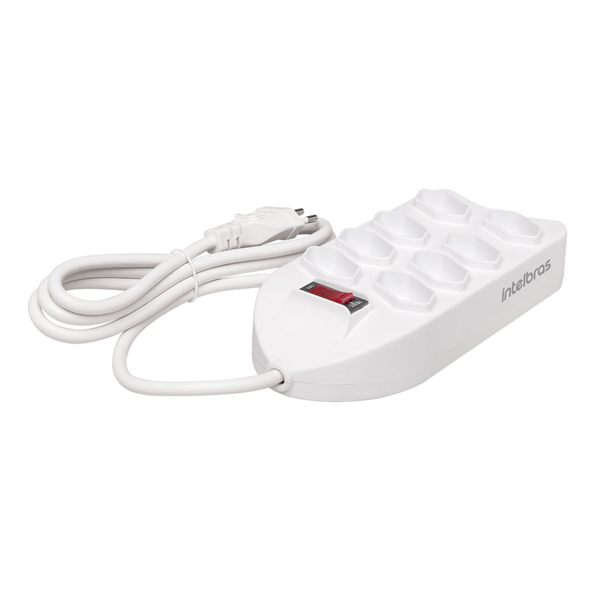 Protetor Eletronico Intelbras 8 Tomadas Branco 3m - 2