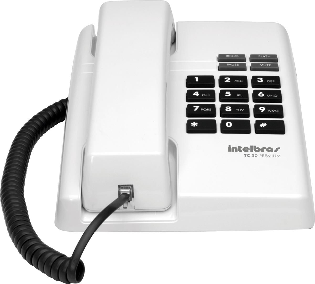Telefone TC50 Premium Branco c/ Flash Redial Mute Intelbras - 1
