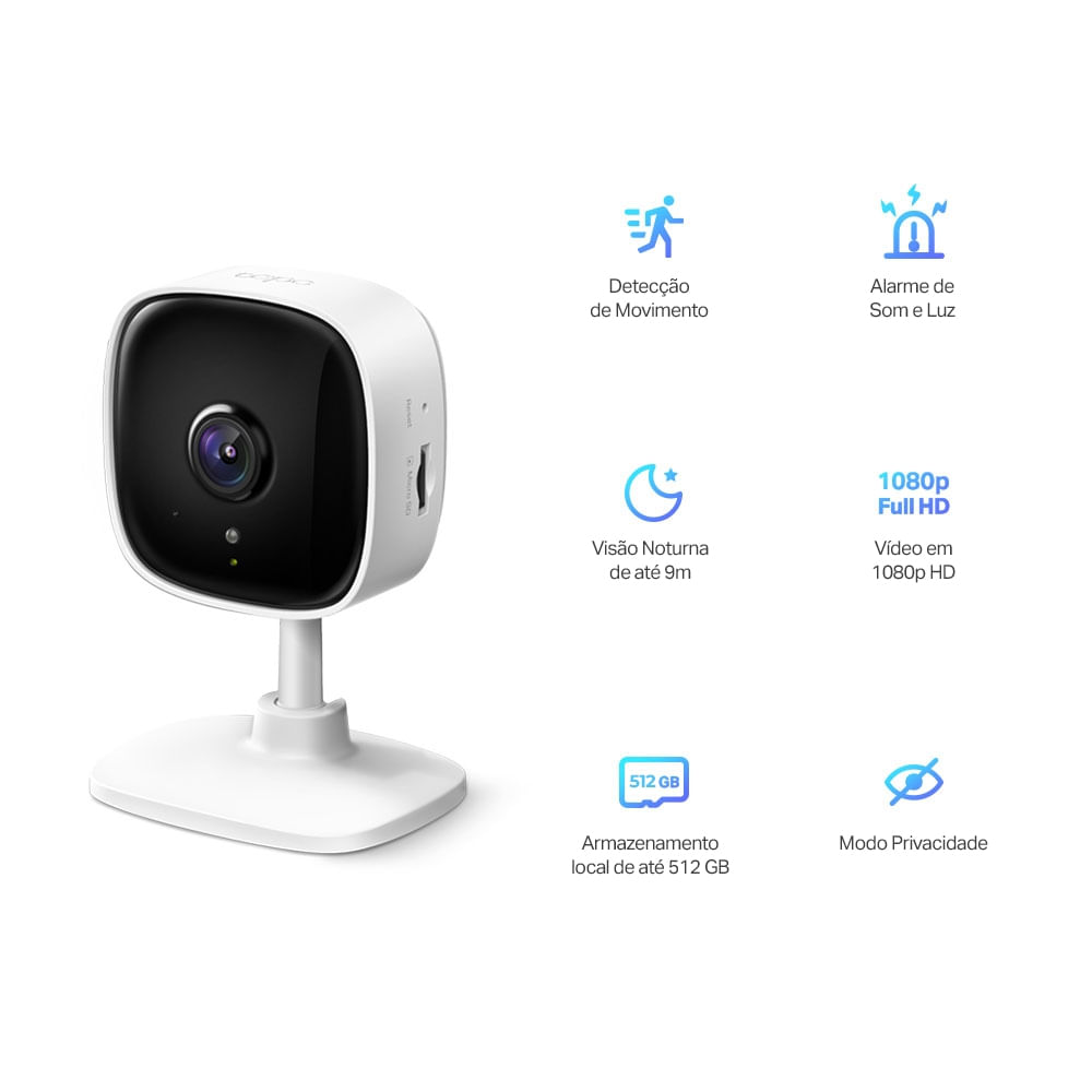 Camera Wi-Fi Seguranca Residencial TP-Link Tapo TC60 - 2