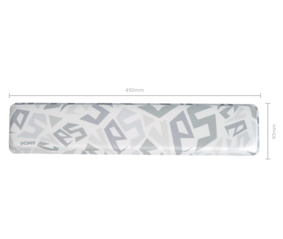 Apoio de Pulso Ergonomico Teclado PCYES White Ghost - 3