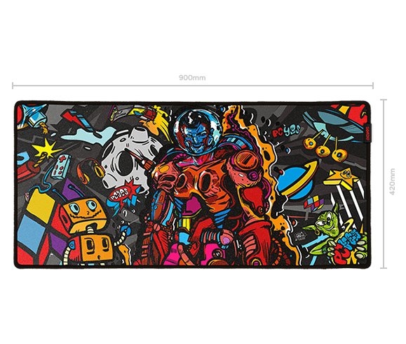 Mouse Pad Gamer Dr Kepler Extended 90x420 PCYES - 4